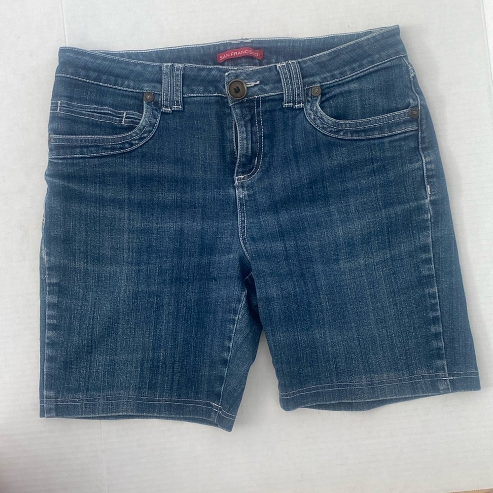 SAN FRANCISCO long blue jean/denim shorts, size 9